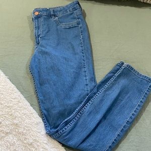 Size 12 blue jeans. Skinny